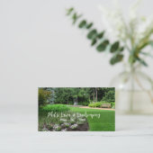 English Gardens Landscaping Business Card Visitenkarte (Stehend Vorderseite)