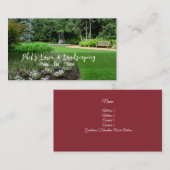 English Gardens Landscaping Business Card Visitenkarte (Vorne/Hinten)