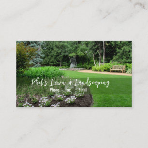 English Gardens Landscaping Business Card Visitenkarte