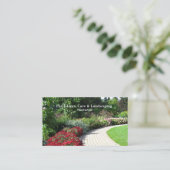 English Gardens Landscaping Business Card Visitenkarte (Stehend Vorderseite)