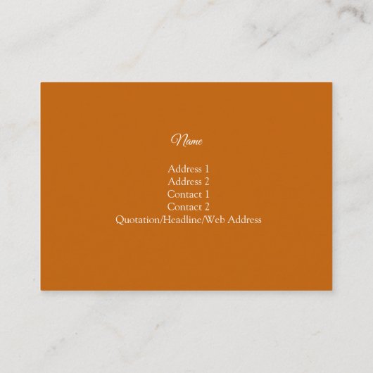 English Gardens Landscaping Business Card Visitenkarte (Rückseite)