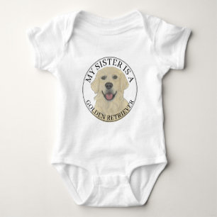 English Golden Retriever Big Sister Baby Strampler