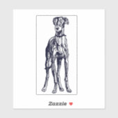 English Greyhound Breed Aufkleber (Blatt)