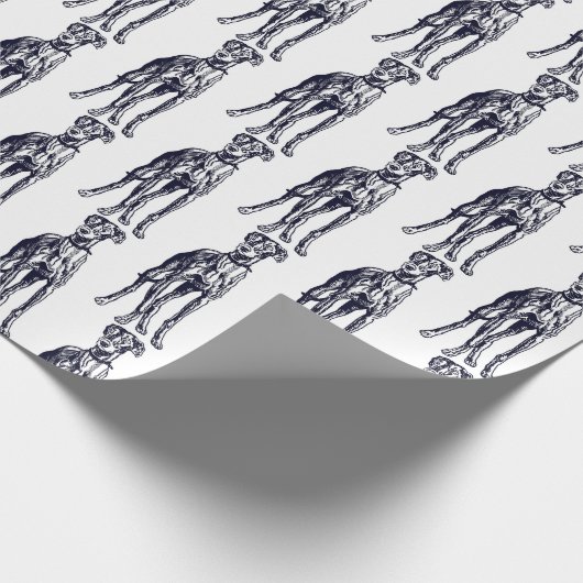 English Greyhound Breed Geschenkpapier (Ecke)