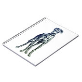 English Greyhound Breed Notizblock (Linke Seite)