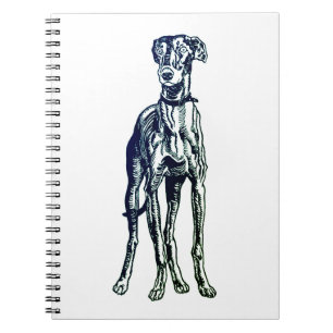 English Greyhound Breed Notizblock