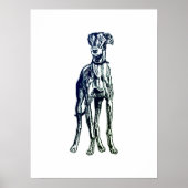 English Greyhound Breed Poster (Vorne)
