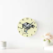 English Greyhound Runde Wanduhr (Zuhause)
