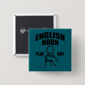 English Horn Play Boy Button (Vorne & Hinten)