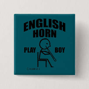 English Horn Play Boy Button