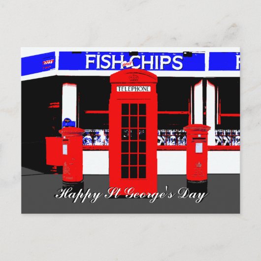 English Icons St Georges Day Postcard Postkarte (Vorderseite)