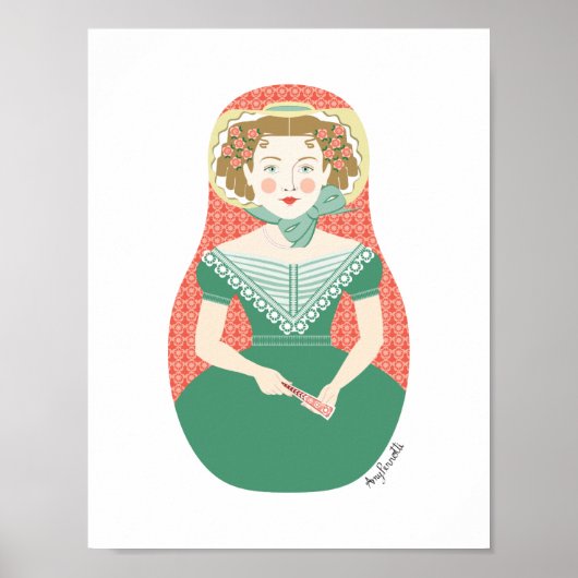 English Ivy Matryoshka Poster (Vorne)