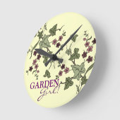 English Ivy Runde Wanduhr (Winkel)