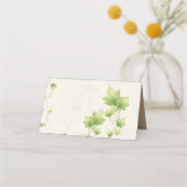 English Ivy Wedding Folded Platzkarte (Rückseite)