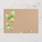 English Ivy Wedding Information Card Begleitkarte (Rückseite)