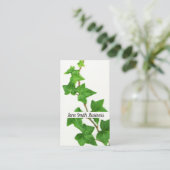English Ivy White Background Green Vine Visitenkarte (Stehend Vorderseite)
