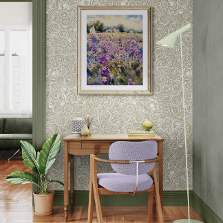 English Lavender Landscape Fotodruck