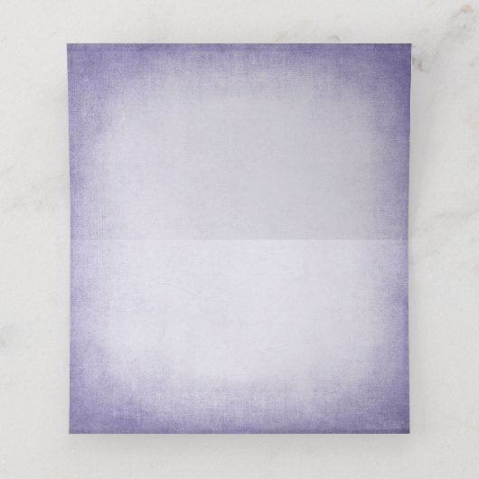 English Lavender Wedding Folded Platzkarte (Innenseite Aufgefaltet)