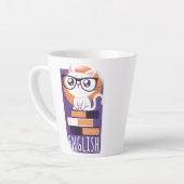 ENGLISH LEHRER Geschenk - Niedliche Kawaii Katze L Milchtasse (Linke Ecke)
