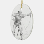 English Longbowman Keramik Ornament (Links)