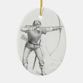 English Longbowman Keramik Ornament (Vorne)