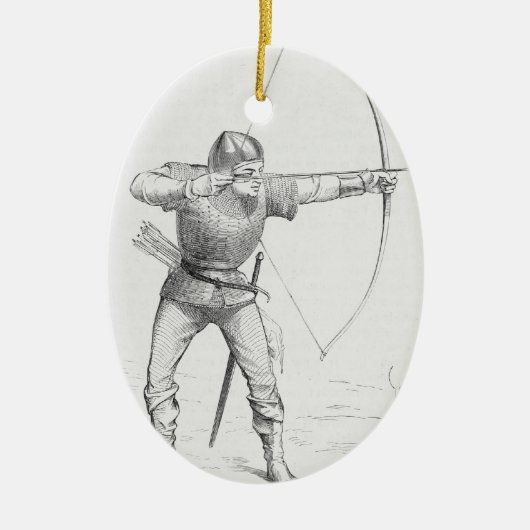 English Longbowman Keramik Ornament (Vorne)
