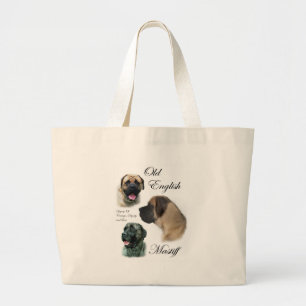 English Mastiff Art Geschenke Jumbo Stoffbeutel