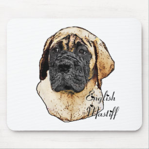 English Mastiff Art Geschenke Mousepad