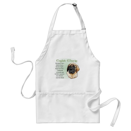 English Mastiff Art Geschenke Schürze (Vorne)