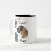 English Mastiff Art Geschenke Zweifarbige Tasse (Vorderseite Links)