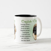 English Mastiff Art Geschenke Zweifarbige Tasse (VorderseiteRechts)
