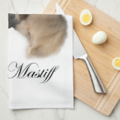 English Mastiff Art Küchentuch (Viertel Falte)