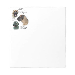 English Mastiff Art Notizblock