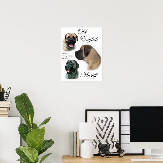 English Mastiff Art Prints Poster (Heimbüro)