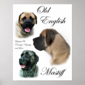 English Mastiff Art Prints Poster (Vorne)
