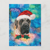 English Mastiff Breed Dog Weihnachten (Vorderseite)