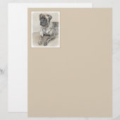 English Mastiff (Brindle) Malerei - Dog Art (Vorne/Hinten)
