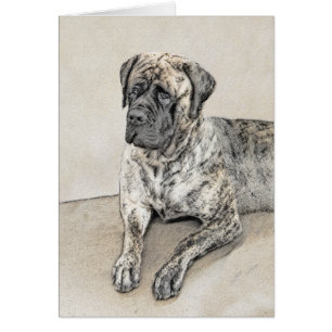 English Mastiff (Brindle) Malerei - Dog Art