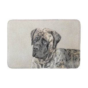 English Mastiff (Brindle) Malerei - Dog Art Badematte