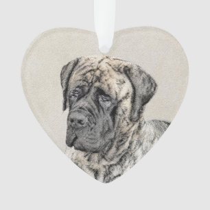 English Mastiff (Brindle) Malerei - Dog Art Ornament