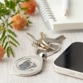 English Mastiff (Brindle) Malerei - Dog Art Schlüsselanhänger (Seite)