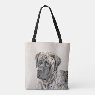 English Mastiff (Brindle) Malerei - Dog Art Tasche