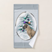 English Mastiff Christmas Badhandtuch Set (Handtuch)