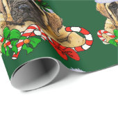 English Mastiff Christmas Geschenkpapier (Rolleneckpunkt)