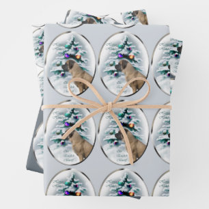 English Mastiff Christmas Geschenkpapier Set
