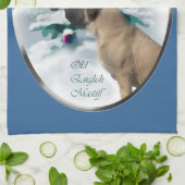 English Mastiff Christmas Handtuch (Gefaltet)