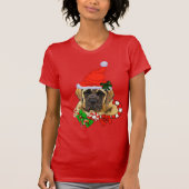 English Mastiff Christmas Merry T-Shirt (Vorderseite)