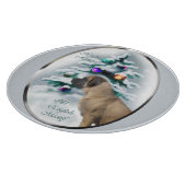 English Mastiff Christmas Schneidebrett (Ecke)