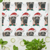 English Mastiff Dog Breed Christmas Geschirrtuch (Gefaltet)