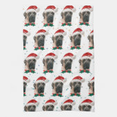 English Mastiff Dog Breed Christmas Geschirrtuch (Vertikal)